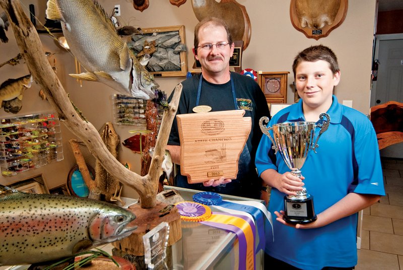 Rodney Harper won state champion 2013 in Master Division Fish Taxidermy, and his son, Jared, won the Youth Horizon Award championship at the February 2013 state taxidermy competition in Greenbrier.