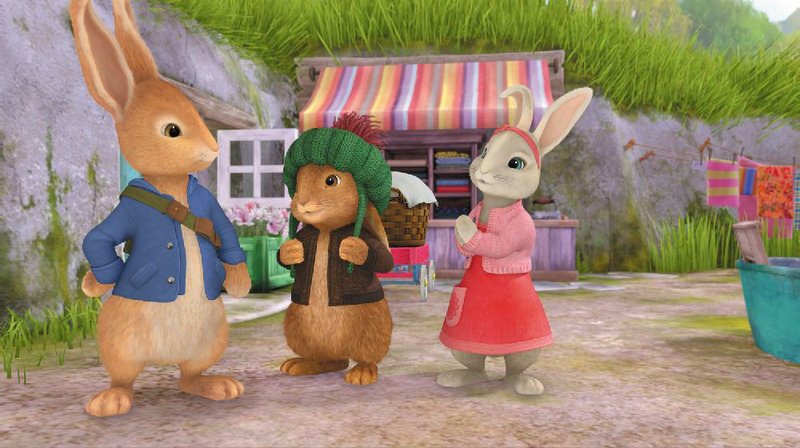 Nickelodeon has brought a childhood favorite to TV. Peter Rabbit stars (from left) Peter Rabbit, Benjamin Bunny and Lily Bobtail and airs at 11 a.m. today. 
