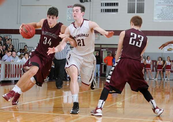 Payton Henson, left, of Siloam Springs scored 370 points in 14 conference games, which ranks him second all-time in 7A/6A-West conference history. 