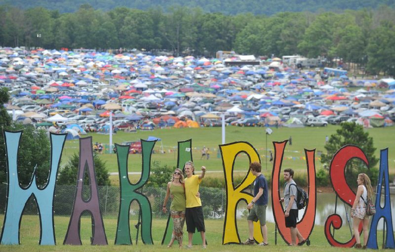 Arkansas Democrat-Gazette/MICHAEL WOODS 
The 2012 Wakarusa Music and Camping festival on Mulberry Mountain in Ozark, Arkansas.