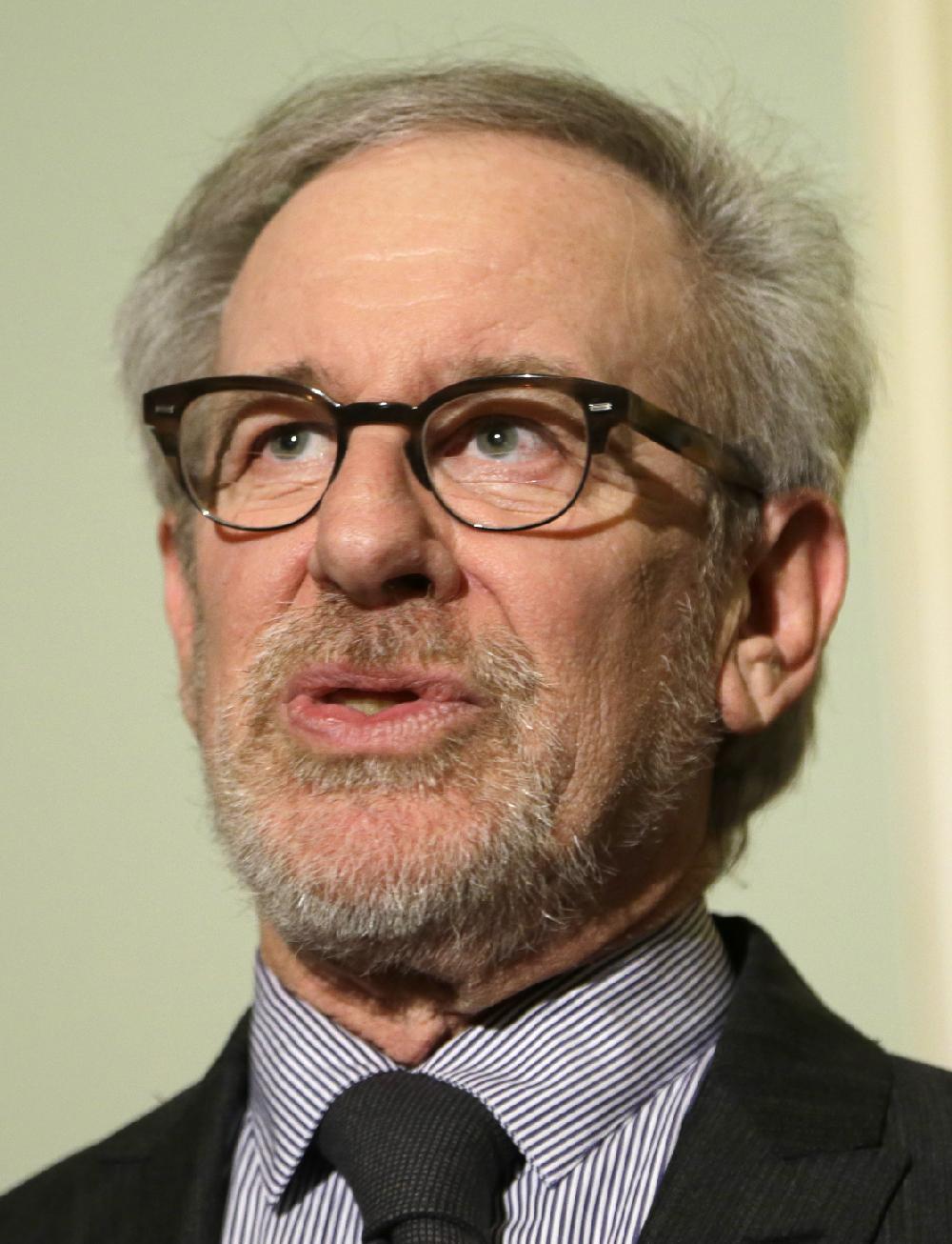 FILE - In this Dec.19, 2012 file photo, director Steven Spielberg speaks during a media availability before a screening of the movie