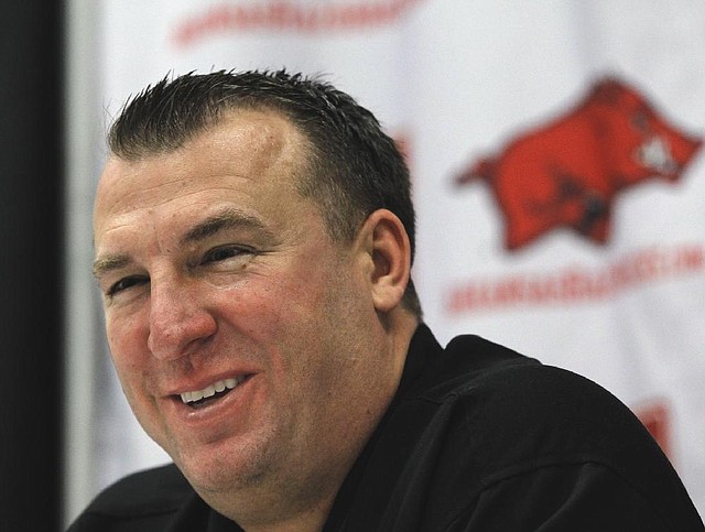 The top-paid state employee is Bret Bielema, head football coach at the University of Arkansas at Fayetteville. His salary is $3.2 million this fiscal year.