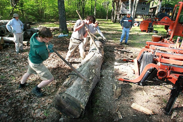 Workers from AmeriCorps National Civilian Community Corps spruced up the grounds and facilities of Ferncliff Camp during a 2011 visit. The camp and conference center, which is affiliated with the Presbyterian Church U.S.A., is raising money for additional facilities. 