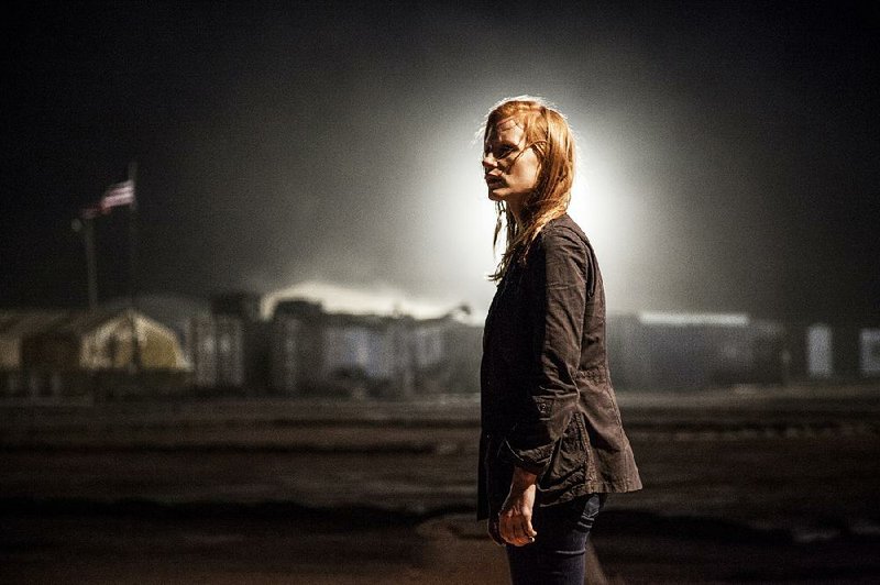 Jessica Chastain plays the allegedly real Maya in Kathryn Bigelow’s Zero Dark Thirty. 