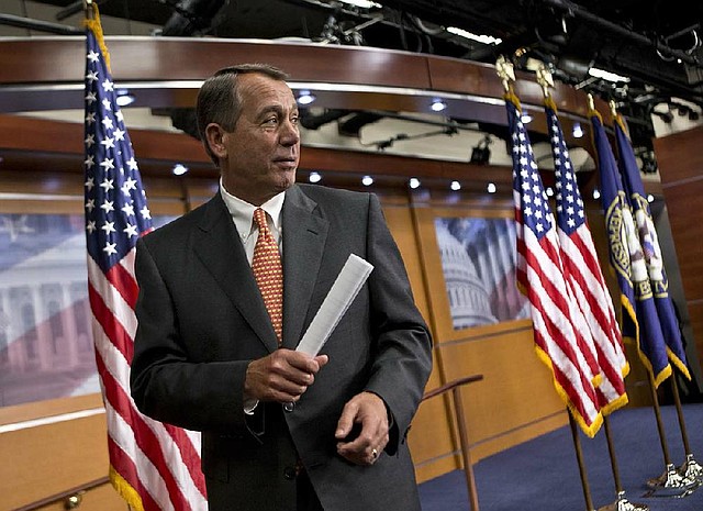 House Speaker John Boehner said Thursday that the budget path ahead is rocky, as the House and Senate plans are so far apart. 