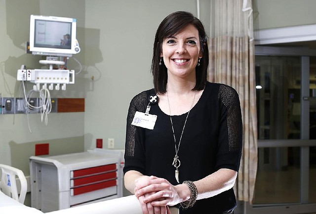 NWA Media/DAVID GOTTSCHALK

3/6/13

Washington Regional nurse educator Jennifer Bonner in the critical care unit of the hospital in Fayetteville.