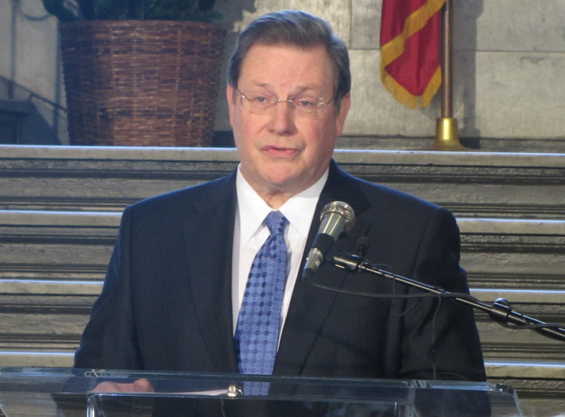 Mayor Mark Stodola gives his State of the City address Tuesday.