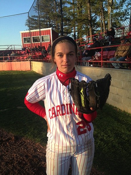 Payton Wiedner, Farmington senior softball player, has been a key player for the Lady Cardinals. She is a shortstop for Farmington.