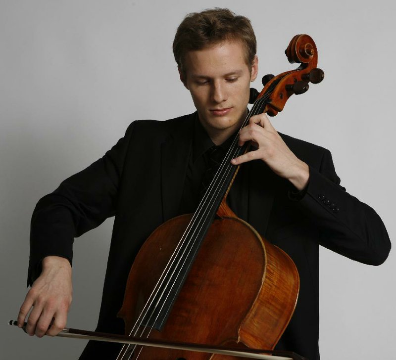 Cellist Sebastian Baverstam will perform April 4, 2013, under the auspices of the Chamber Music Society of Little Rock.