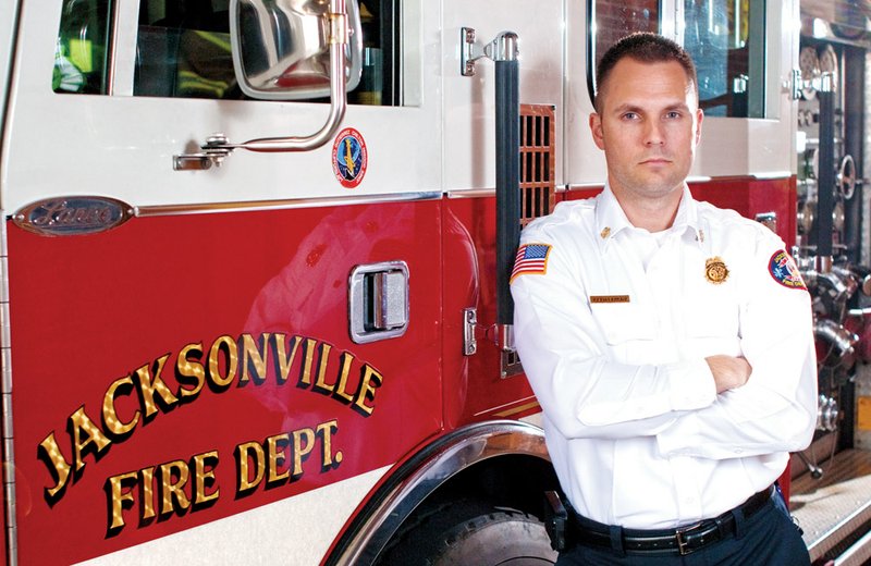 Alan Laughy is the new fire chief in Jacksonville. For the past two years, he has served as assistant chief for the Little Rock Air Force Base Fire Department. Prior to his time as assistant chief, he served as a department captain.