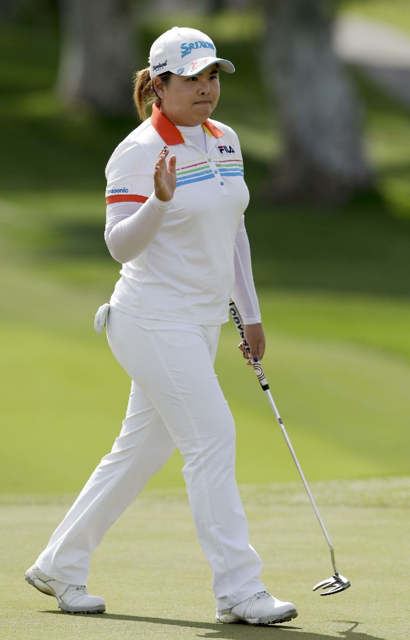 Inbee Park of South Korea shot a 5-under-par 67 on Friday at the Kraft Nabisco Championship and holds a one-shot lead over Lizette Salas entering today’s third round. 