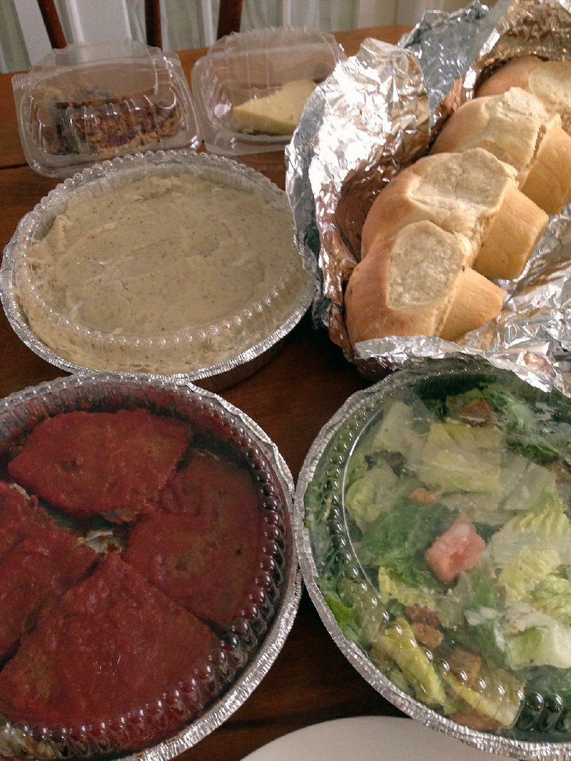 Meatloaf, yeast rolls, pie and salads are among the dinner-to-go items at Your Mama’s Good Food. 