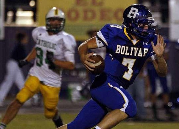 Bolivar quarterback Rafe Peavey was Arkansas' first commitment of the 2014 class.