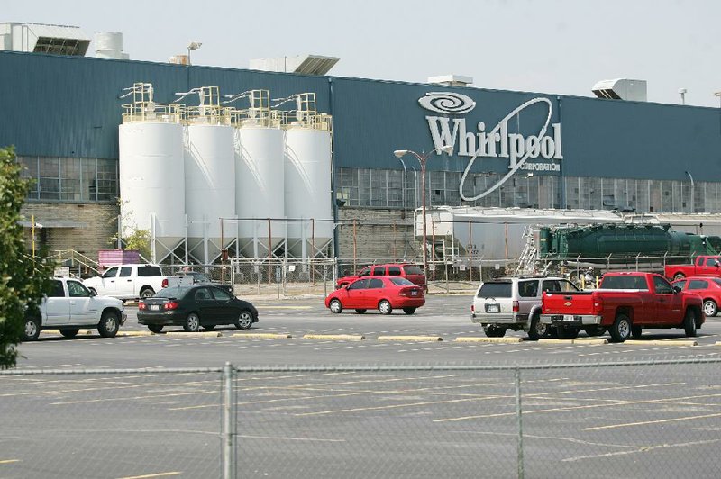 The Whirlpool Corp. building in Fort Smith, seen here soon after it closed in June, is attracting interest from buyers. 
