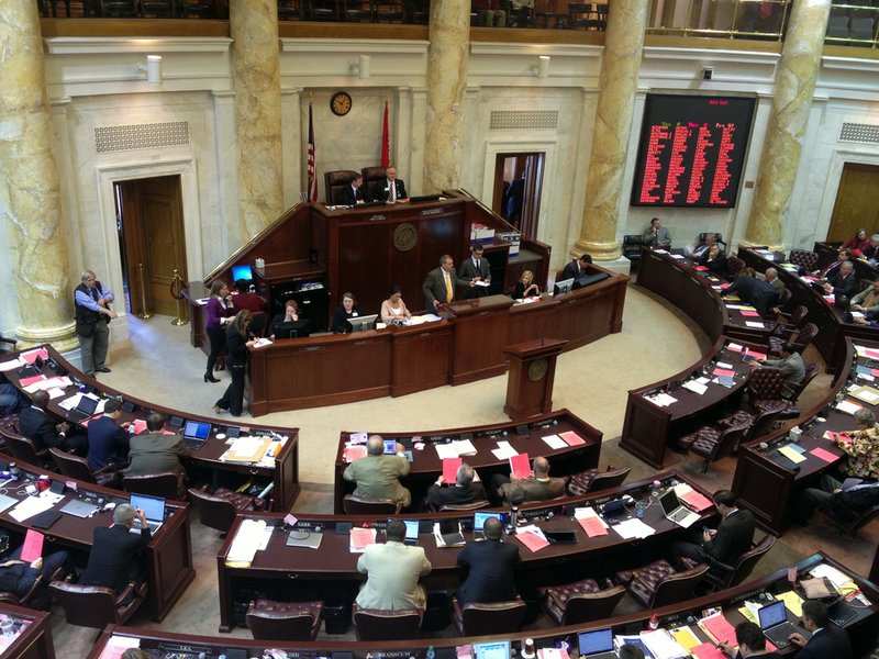 The Arkansas House convenes Friday, April 19, 2013, the last scheduled day of the 2013 legislative session.