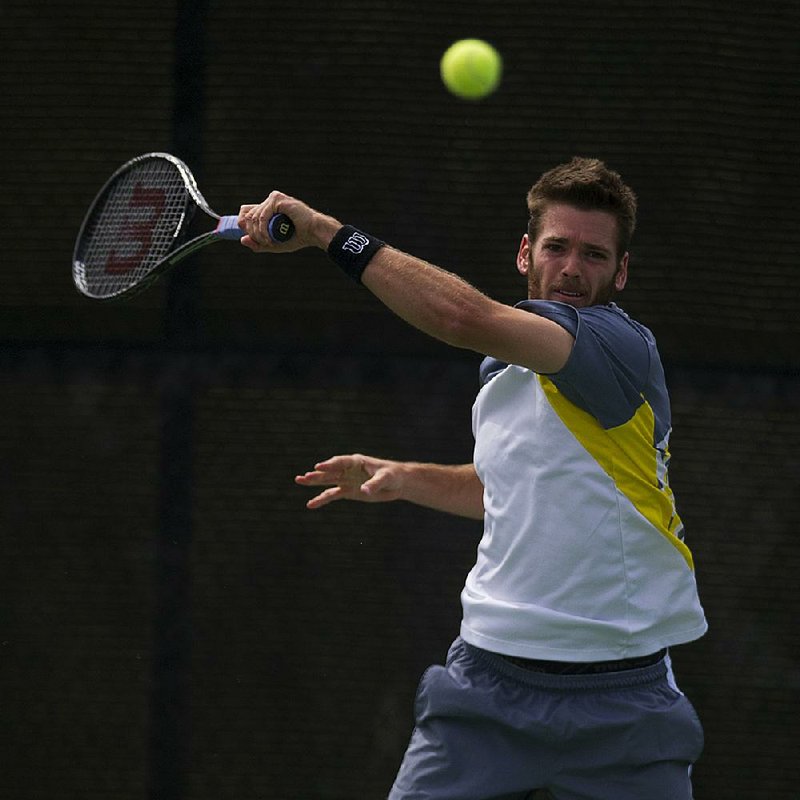 Austin Krajicek advanced to the championship of the St. Vincent Tour De Paul tournament with a 6-4, 6-1 victory over Darian King on Saturday. Krajicek will face Luke Saville in today’s championship at Pleasant Valley Country Club. 