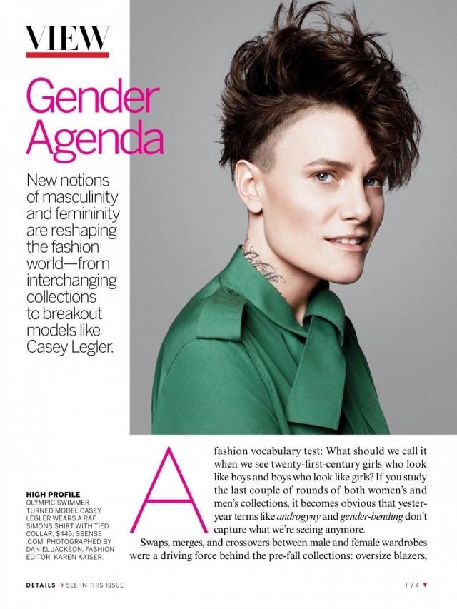 Casey Legler in Vogue