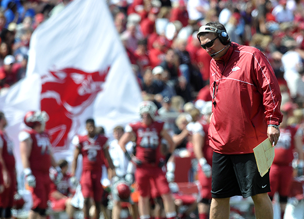 WholeHogSports - Bielema unveils crisp band of Razorbacks