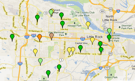 Little Rock police crime map updated