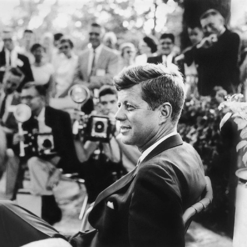 The Newseum in Washington is marking the 50th anniversary of the assassination of President John F. Kennedy with a year-long commemoration. This picture of Kennedy shows him at a news conference in Omaha, Neb., in 1959. 
