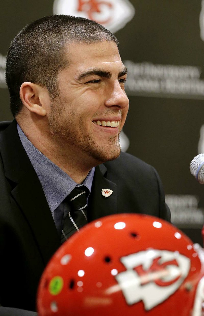 Kansas City Chiefs draft pick Eric Fisher, an offensive lineman from Central Michigan, became just the third offensive tackle ever taken with the No. 1 overall pick in the NFL Draft since 1970 on Thursday. 
