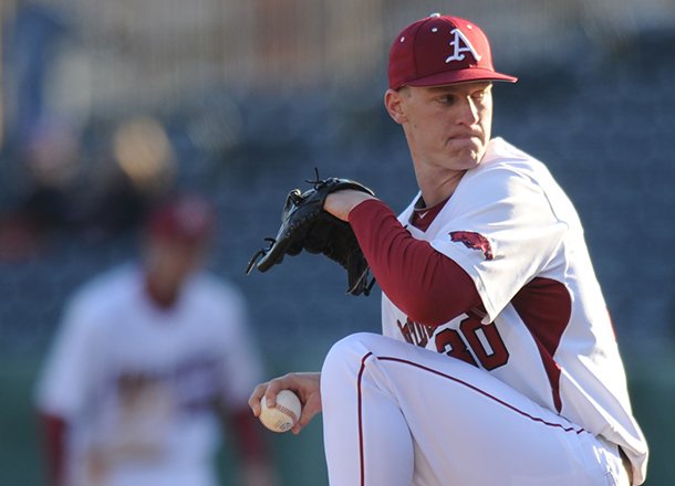 Arkansas reliever Brandon Moore joined three other junior pitchers to be selected in the 2013 MLB draft on Saturday.