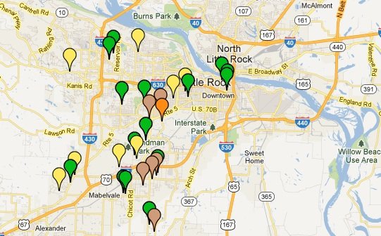 Crime Map 21 Burglaries In Little Rock Over Weekend