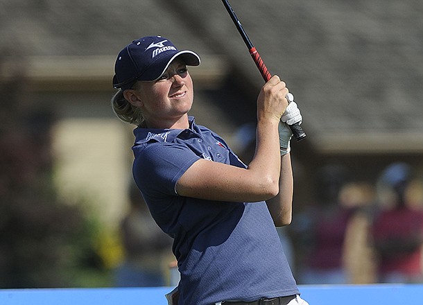 Stacy Lewis tied for fourth at the Walmart NW Arkansas Championship at the Pinnacle Country Club in Rogers over the weekend. 