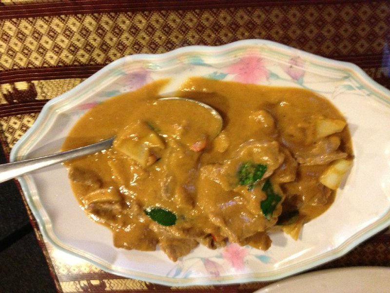 Find Beef Panang on the menu and not on the buffet at Thai Taste in Jacksonville. 
