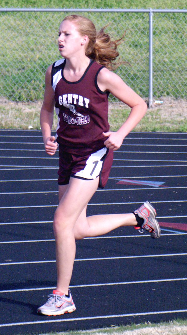 Gentry freshman Mallory Morris brought home a state championship in the 800-meter run on Thursday. 