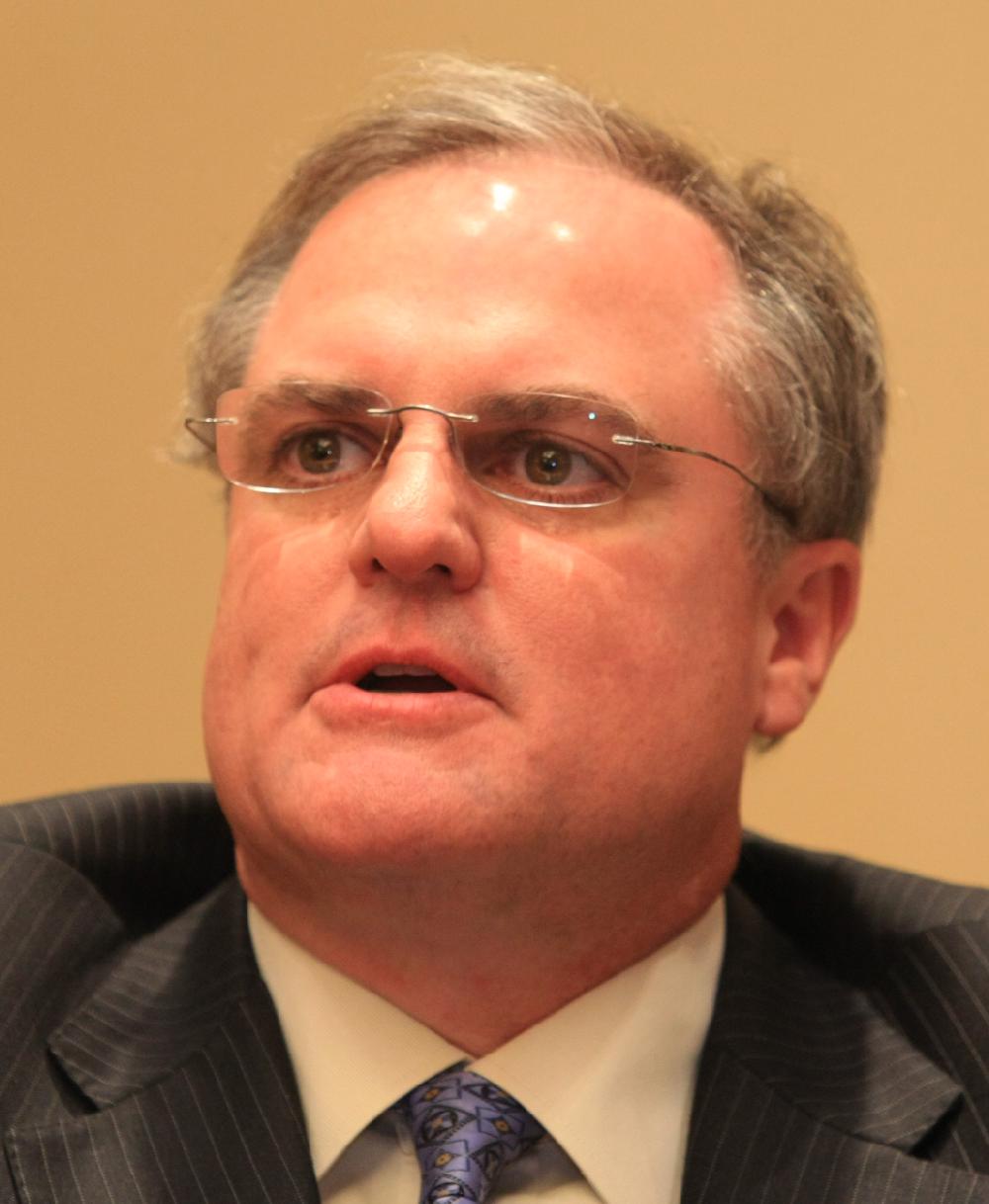 Arkansas Democrat-Gazette/STATON BREIDENTHAL --2/21/12 -- Sen. Mark Pryor during an appearance at the Rotary Club of Little Rock meeting.