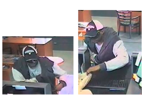 Surveillance from a Bank of the Ozarks in downtown Little Rock shows a purported robber.