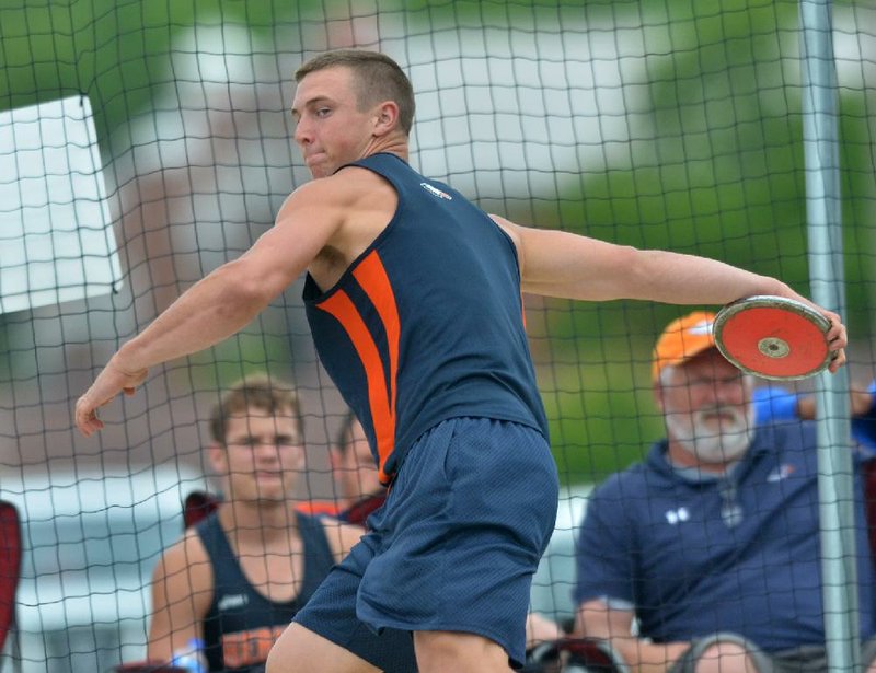 Roger Heritage’s Alex Miles, the highest-scoring returnee in the state high school decathlon, finished as the highest scorer this year, outpointing Heritage teammate Dan Spickes 6,875-6,368 for the title.