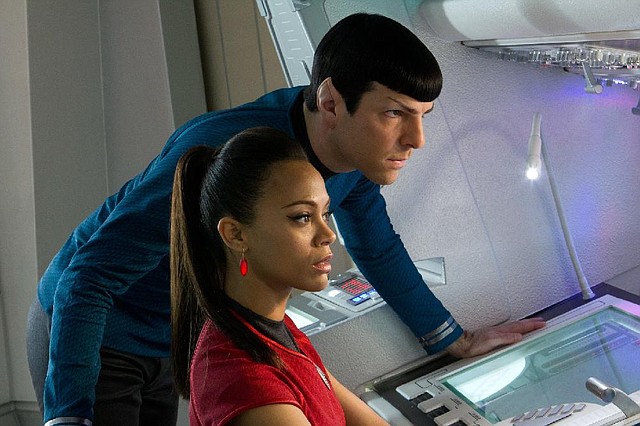 Zachary Quinto and Zoe Saldana star in J.J. Abrams’ Star Trek Into Darkness. It came in first at last weekend’s box office and made more than $70 million. 