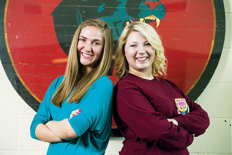 Brianna Hooker, left, and Caitlyn Crowder, both juniors at Heber Springs High School, will participate in the upcoming Electric Cooperative Youth Tour in Washington, D.C.