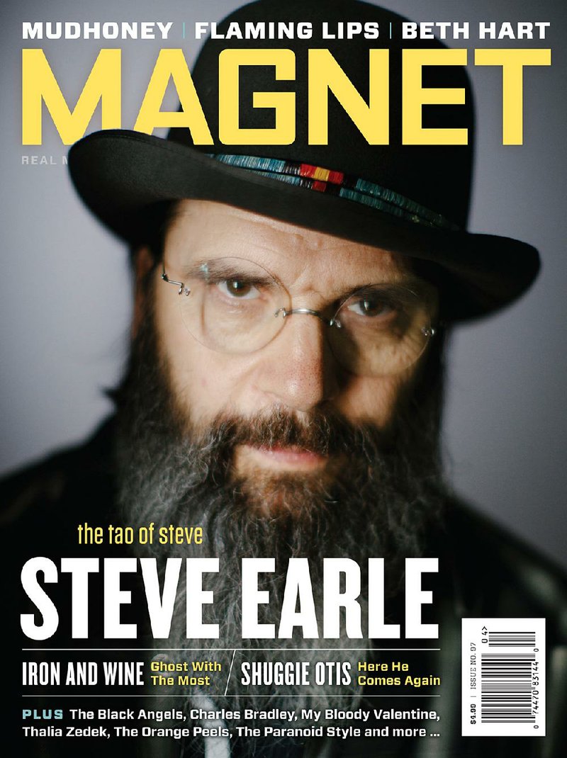 Steve Earle on cover of "Magnet" magazine.