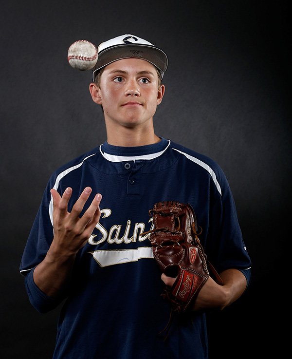 Jake Reindl of Shiloh Christian, the small schools baseball newcomer of the year, compiled a 5-1 record with a 1.48 ERA this season for the Saints. 