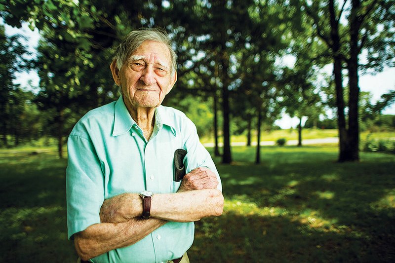 Houston Bell is a man of varied experiences, including serving in World War II. Now Bell enjoys his 40-acre farm in Judsonia.