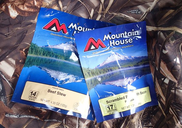 Freeze-dried meals are a delicious, convenient treat at the campsite. 