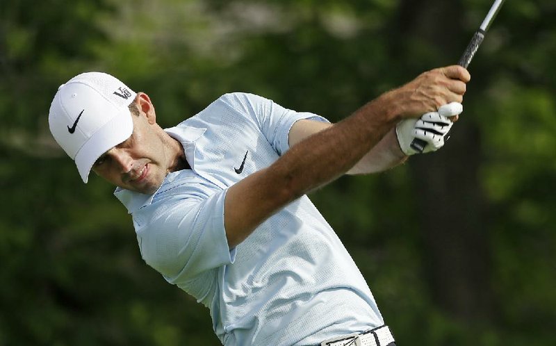 South African golfer Charl Schwartzel had two stretches of four consecutive birdies Thursday during the first round of the Memorial in Dublin, Ohio, and finished with a 7-under-par 65 and a one-shot lead. 