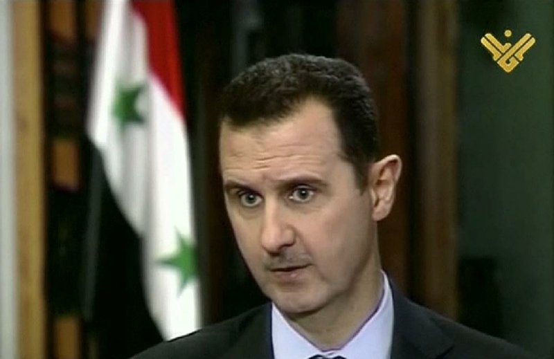 In his taped television interview, Syrian President Bashar Assad has a warning for Israel, promising “a strategic response” to any airstrike. 