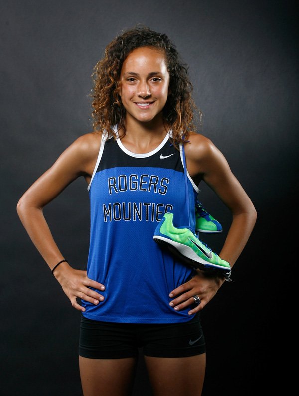 Maggie Montoya of Rogers is the All-NWA Media Girls Runner of the Year. Montoya was also named the Gatorade Arkansas Girls Cross Runner of the Year in 2011 and 2012. 