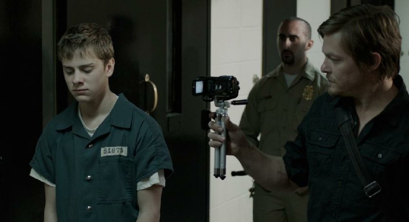 Herman (Garrett Backstrom) is a youthful mass killer who grants a series of jailhouse interviews to muckraking blogger Lax Morales (Norman Reedus) in Hello Herman. 