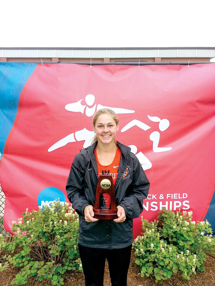 Hendrix College junior Elizabeth Krug, a Heber Springs resident, achieved one of her major goals in life by becoming a national champion — a feat she accomplished after winning the heptathlon at the NCAA Division II Outdoor Championship.  With the national title, Krug earned her fourth All-American award in three seasons, having placed seventh in the heptathlon as a freshman and sixth last season. 