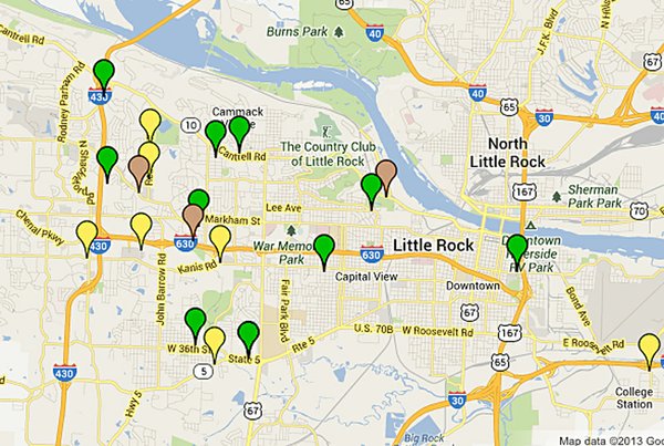 CRIME MAP: 23 burglaries, 9 robberies reported in Little Rock over ...