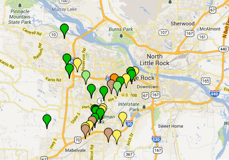 CRIME MAP: 12 burglaries, 2 robberies reported in Little Rock on ...