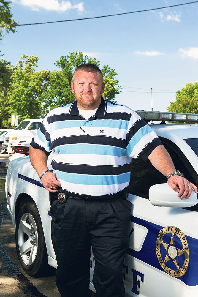 Faulkner County Sheriff Andy Shock, 39, said he has high standards for himself and his deputies. Shock, who is married with two children, said his own father, Andrew Shock of Enola, is “the perfect example of what a father should be, one of those [things] being a protector.”