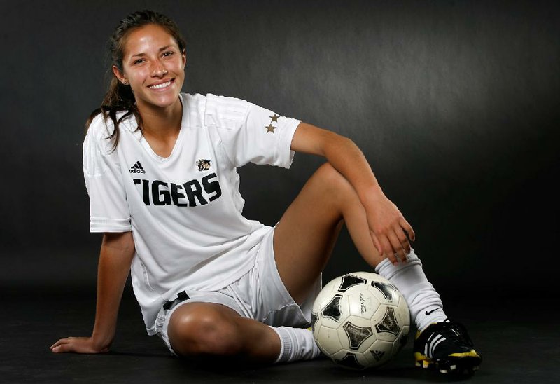 Bentonville’s Tayler Estrada had a team-high 20 goals and 25 assists to help lead the Lady Tigers to the Class 7A girls state soccer championship. She has signed a letter of intent to play at the University of Kansas. 