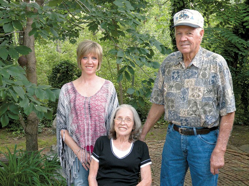 The Billy Lon Harrell family of Mayflower has been named the 2013 Faulkner County Farm Family of the Year. Family members include, from the left, Tracye Hoggard with her parents, Wilma Jean Harrell and Billy Lon Harrell. Not shown is the Harrells’ son, Kelly Lon “Lucky” Harrell.
