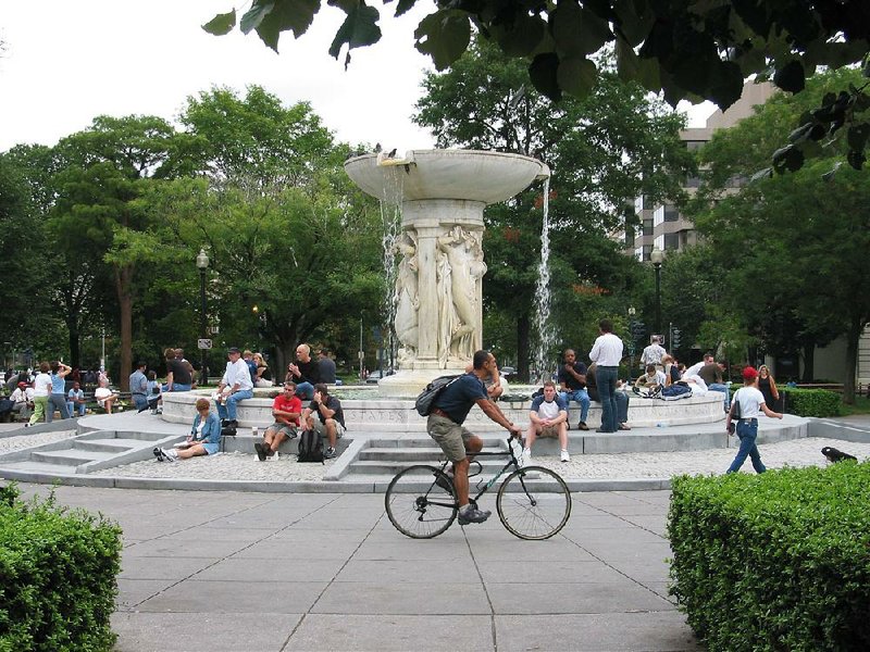 Dupont Circle was named for Samuel Francis Du Pont in 1882, and a statue of Du Pont graced the traffic circle. The statue was replaced by a beautiful marble fountain in 1921. 